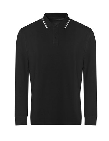 A-JP103-Long Sleeve Tipped 100 Polo